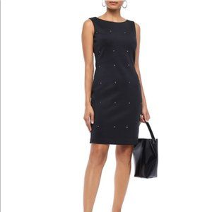 NWT DKNY Black Studded Knee-Length Dress